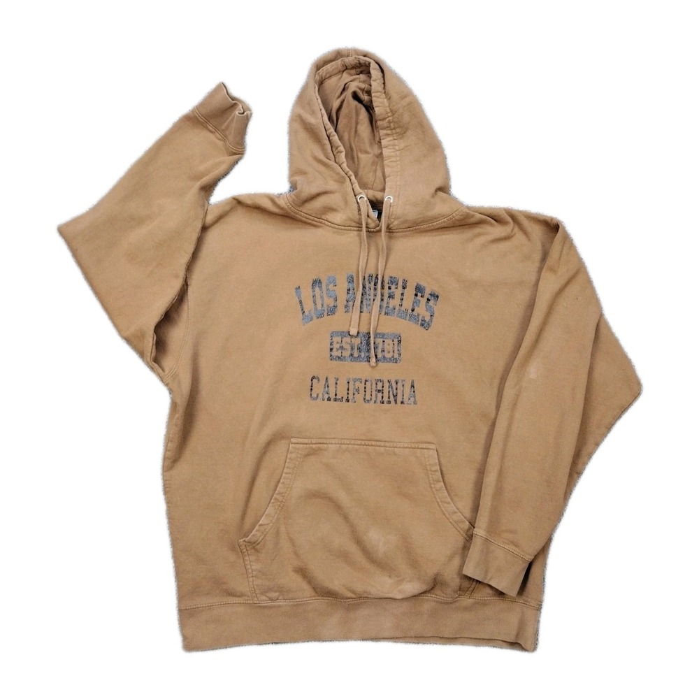 Republic Blues Los Angeles California Hoodie Men's XL Brown LA Hip Hop Sweater